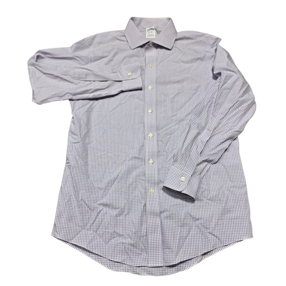 Brooks Brothers 2 Shirt Bundle Extra Slim Fit Non Iron Dress Shirt Size 16 33 - Picture 4 of 10